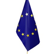 Stojak drewniany z flagą